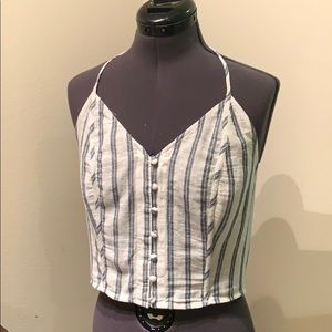 American Eagle Cropped Halter Top